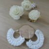 Les Crochets de Prune - créoles blanches 1