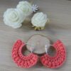 Les Crochets de Prune - créoles corail