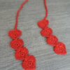 Les Crochets de Prune - coeur marque page rouge