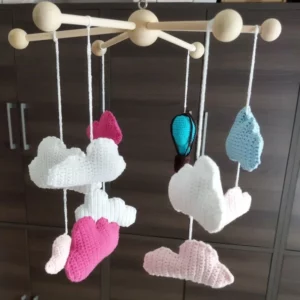 Les Crochets de Prune - Mobile Nuages