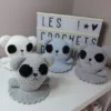 Doudou chat au crochet : chat fantôme