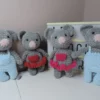 Souris à dents : doudou au crochet