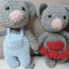 Souris à dents : doudou au crochet – Image 2