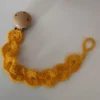 Doudou chiffon léopard au crochet, son anneau de dentition et son attache-tétine – Image 4