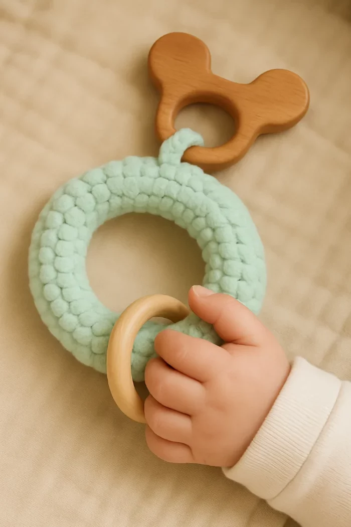 anneau de préhension zoom main bébé