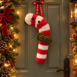 sucre d'orge au crochet suspendu à la porte