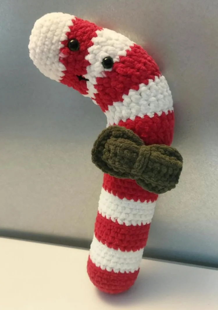Sucre d'orge crochet Noël : décoration de sapin 25 cm – Image 4